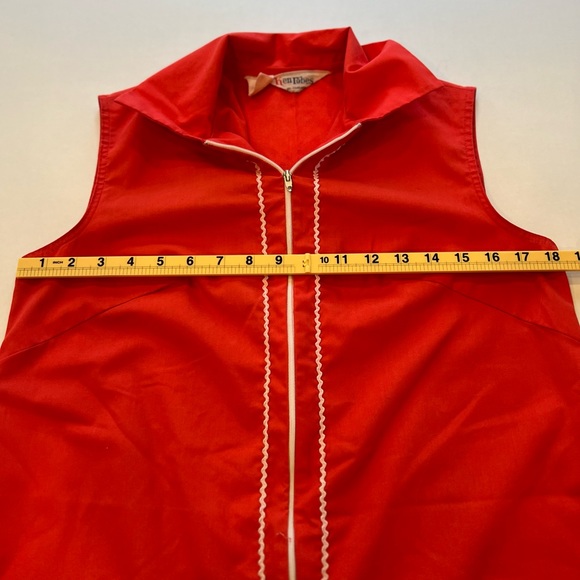 Vintage KENROSE Ken Robes Size 12 Embroidered Red Lounge Day Dress Robe Zip Up - Picture 14 of 16